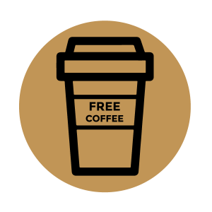 sign up for news and a free coffee