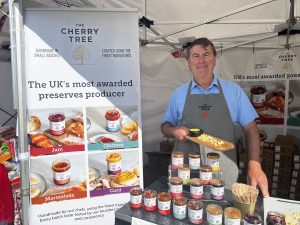 The Cherry Tree Stand displaying a range of their preserves